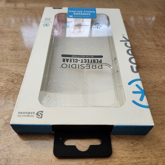 Speck Presidio Perfect-Clear w/ Glitter case for Samsung Galaxy S23 Ultra - Picture 3 of 9